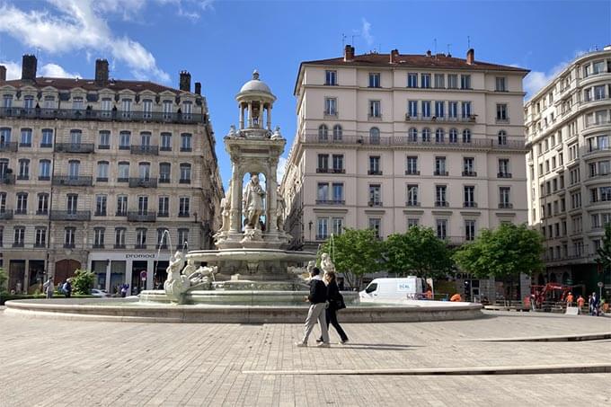 Place des Jacobins auf der Presqu ile in Lyon